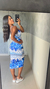 Vestido Larissa - Estampa Azul - comprar online