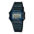 Relógio digital Casio F-105W-1ADF com pulseira preta e display iluminador azul e verde