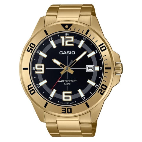 Relógio Casio Aço Inoxidável Dourado MTC-100G-1BVDF - comprar online