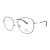 Armação de metal feminina para óculos de grau da marca Morena Rosa Eyewear modelo 198/RX no formato redondo e no estilo moderno