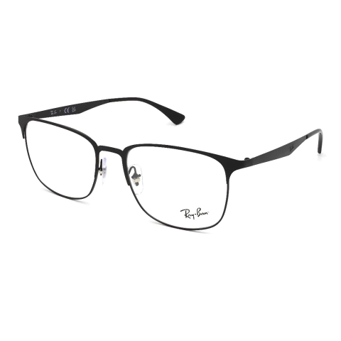 Armação de metal masculina preto fosco original da Ray-Ban referência 6421 tamanho 54