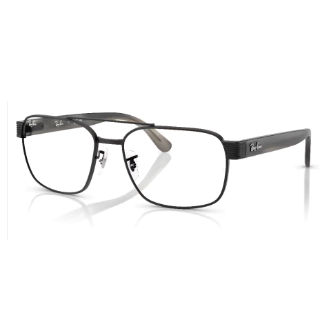 foto da armação de grau rayban masculina 3751 modelo grande tamanho 58 com fundo branco