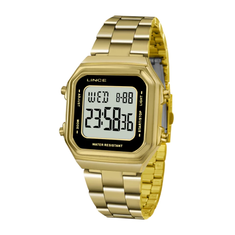 relógio de pulso digital feminino estilo vintage