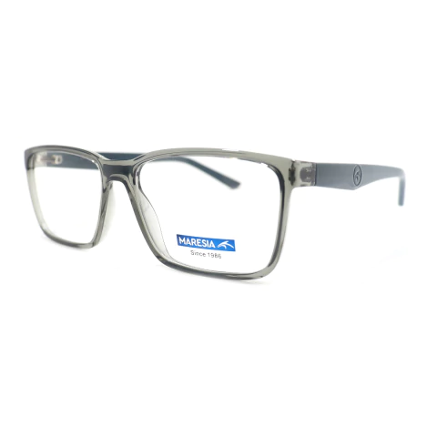óculos de grau masculino de acetato transparente cinza da marca Maresia Eyewear