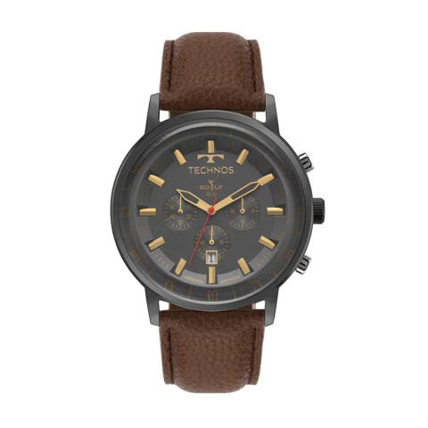 Relógio Technos Golf Couro Marrom OS2ACE/OF - comprar online