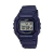 Relógio digital da Casio na cor azul fosco todo de resina leve e confortável estilo masculino esportivo