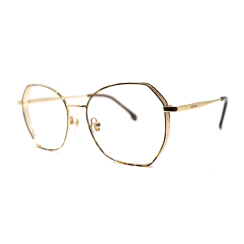 Armação Milano Vizzano Feminina Metal Ouro 95/RX 54 17 145 - comprar online