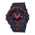 Relógio de pulso masculino G-Shock digital modelo GA-700BNR-1ADR com design robusto preto e detalhes em vermelho