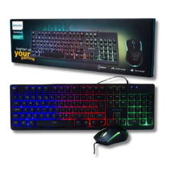 Kit Teclado y Mouse Gamer Momentum C214BK