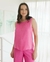 Regata Alice em Viscose Rosa