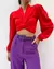 Cropped Marcela Cruzado Vermelho - comprar online