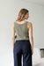 Regata Decote V Viscose Verde Militar - Shop Emme: Alfaiataria Feminina e Workwear Elegante