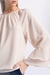 Blusa Manga Babado Creme - loja online