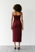 Saia Gabi Bordô - Shop Emme: Alfaiataria Feminina e Workwear Elegante