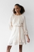 Vestido Curto Babados Creme - comprar online