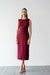 Vestido Alfaiataria Bordô - comprar online