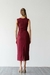 Vestido Alfaiataria Bordô - loja online