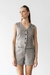 Colete Pied Poule Preto - comprar online