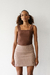 Saia Pied Poule Marrom - comprar online