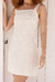 Vestido Curto com Pala Off White - comprar online