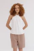 Regata Gola Torcida Off White - Shop Emme: Alfaiataria Feminina e Workwear Elegante