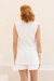 Colete de Linho com Faixa Off White - Shop Emme: Alfaiataria Feminina e Workwear Elegante