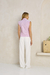 Camisa Muscle Tee Listrada Rosa - Shop Emme: Alfaiataria Feminina e Workwear Elegante