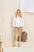 Camisa Tricoline Branca - comprar online