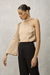 Blusa Um Ombro Ágata Nude