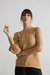 Blusa Um Ombro Francine Bege