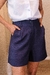 Short Linho Azul Marinho - comprar online