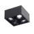Plafon Cuadrado Dicro Cardanico Anton 4L Negro Aluminio Premium S/Zoc 180X180Mm