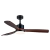 Ventilador Led 526 Negro + Madera WIFI Dim C/Control 3 Temperaturas Led (3000k/4000k/6000k) 3 Aspas Laftdren (24W) en internet