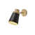 Luminaria Aplique Loto Negro E27