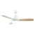 Ventilador Led 422 C Blanco + Madera Dim C/Control 3 Temperaturas Led (3000k/4000k/6000k) 3 Aspas Laftdren (24W) - comprar online