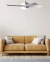 Imagen de Ventilador Led 441 A Blanco Dim C/Control 3 Temperaturas Led (3000k/4000k/6000k) Funcion Invierno 4 Aspas Laftdren (24W)