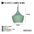 Artefacto Colgante Lampa Verde E27 en internet