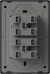 TECLA MILAN GRIS MACROLED, 4 CANAL, 2 VIAS, AC 250V, 10A MAX. BASTIDOR METALICO en internet