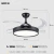 Ventilador Led 24w Aspas Retractiles Diseño 3 Tonos De Luz Dimer + 6 Velocidades + Control Remoto + Timer + Modo Invierno (BX01-Negro) en internet