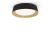 APLIQUE PLAFON LED DAKOTA REDONDO LUZ DINAMICA CALIDO/NEUTRO NEGRO Y MADERA Ø500mm (24W) - Luminocity - Iluminación Decorativa y Profesional