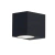Aplique Exterior Unidireccional Rectangular Gu10 Negro 1L Ip44 Aluminio Oferta Inter - comprar online