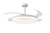 VENTILADOR LED RETRACTIL 24W BLANCO 3 TONOS DE LUCES DIMERIZABLES + CONTROL + LUZ DINAMICA + MODO INVIERNO (BX05-BL) en internet