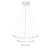 Colgante Led Wash 3 Blanco 48w Luz Dinamica Calida/Neutra/Fria