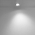 MINI SPOT OPTIC 3W LED 2700K CALIDO REDONDO 50MM BLANCO / NEGRO (3W)