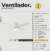 Ventilador Led 24w 4 Aspas Diseño 3 Tonos De Luz + 6 Velocidades + Control Remoto + Timer + Modo Invierno (BX03-N) en internet