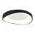 APLIQUE PLAFON LED SWEET REDONDO LUZ DINAMICA CALIDO/NEUTRO/FRIO NEGRO 52mm (36W) - comprar online