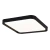APLIQUE PLAFON LED GALACTIC CUADRADO LUZ DINAMICA CALIDO/NEUTRO/FRIO NEGRO 50X50mm (45W) - comprar online