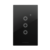 Tecla de Pared Smart Táctil Color Negro de 3 Canales Wifi Macroled By Tuya