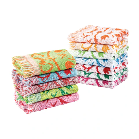 JC TOALLA JACQUARD CON FLECOS CHARLESTON