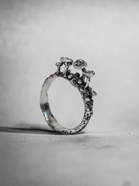 Anillo Setas Antiguas - Plata